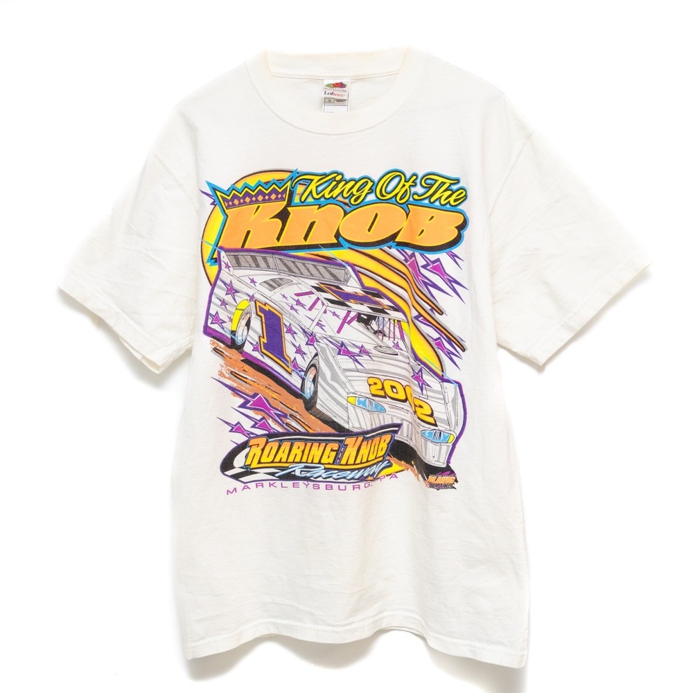 Vintage Y2K 2002 Racing T-Shirt – Roaring Knob Speedway – Size L – USA Made